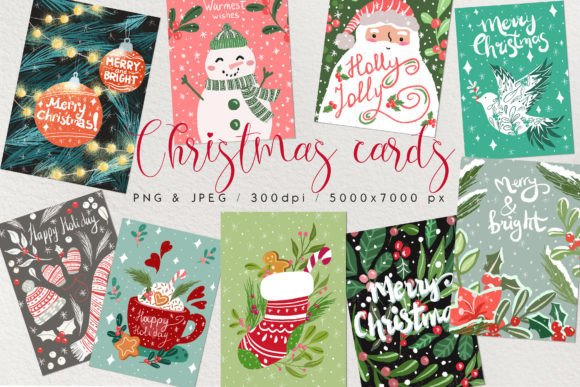 Christmas Cards Collection: A Designer's Review of Seasonal Illustrations