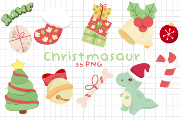 Christmas Dinosaur: A Bold Illustrations Choice for Local Branding