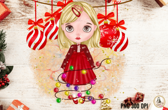 Christmas Doll so Cute Sublimation: A Review for Illustrations Sellers