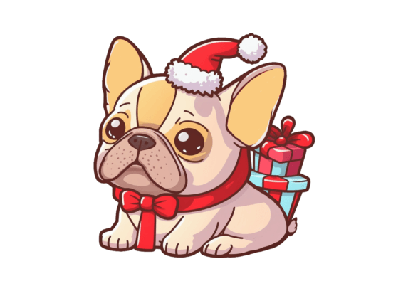 Christmas Frenchie, Xmas French Bulldog: A Review of Festive Illustrations