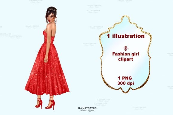 Christmas Girl Clipart for Festive Illustrations