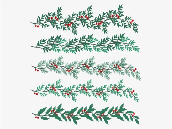 Christmas Leaves Arrangement: A Designer's Review for Seasonal Illustrations