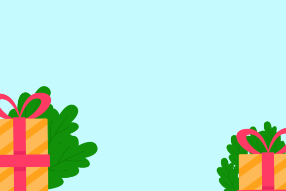 Christmas Tree Background Flat for Creative Illustrations