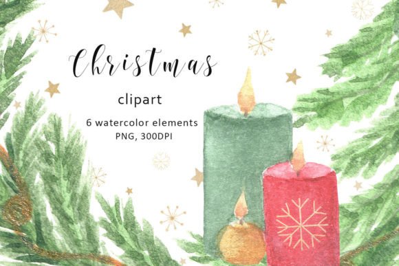Christmas Watercolor Clipart,PNG: A Review for Bloggers & Publishers