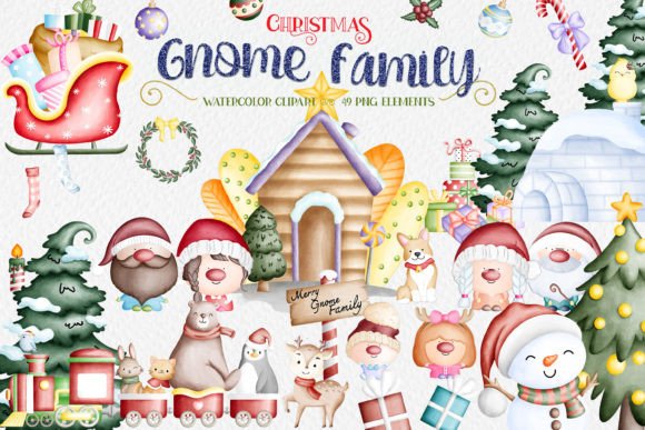 Christmas Winter Gnome Family Clipart Review