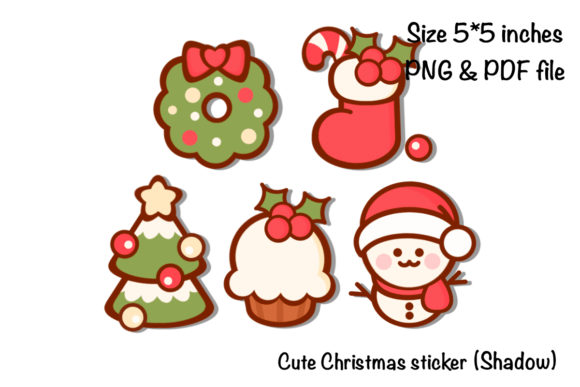 Cute Christmas Sticker: A Designer's Review of Festive Illustrations