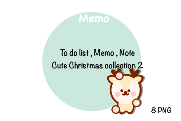 To Do List, Memo, Note, Cute Christmas Illustrations