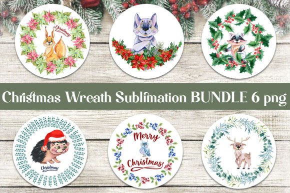 Watercolor Christmas Wreaths Clipart Embroidery Review