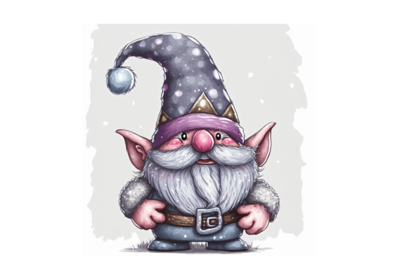 Winter Gonk, Christmas Gnome Watercolor: Seasonal Illustrations for Bloggers